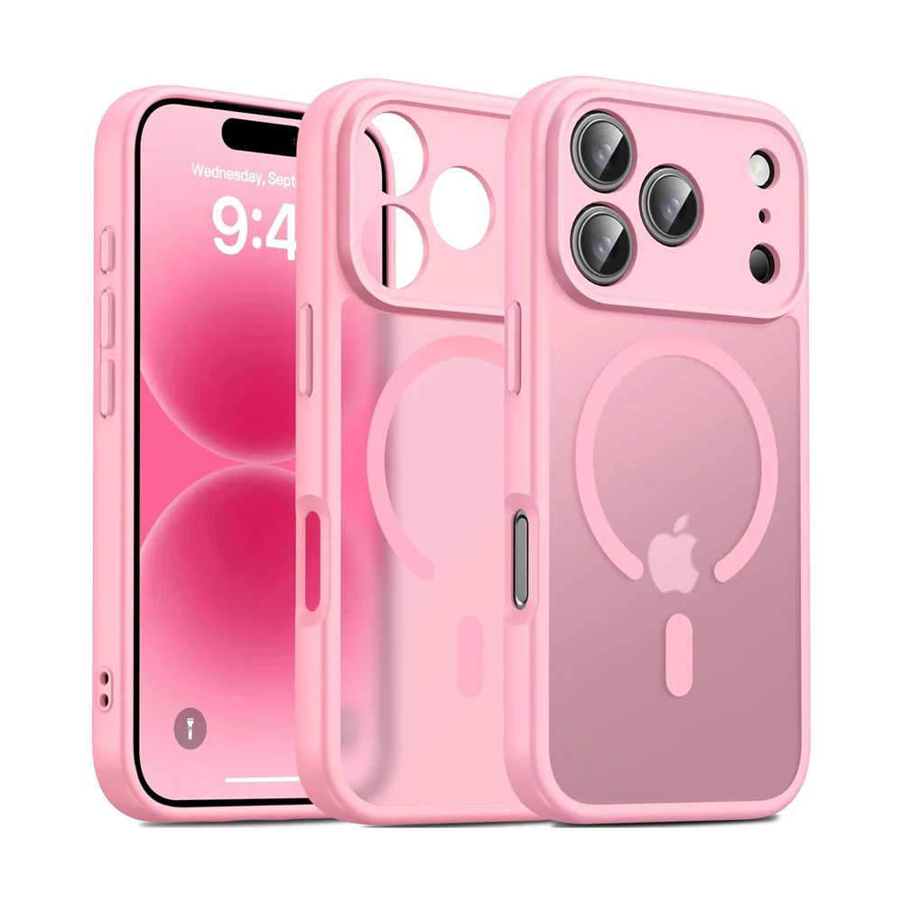 Luxury Anti-fingerprint Matte Case For iPhone 17 16 15 14 13 12 11 Pro Max 16E 17Pro ProMax Mag... product image