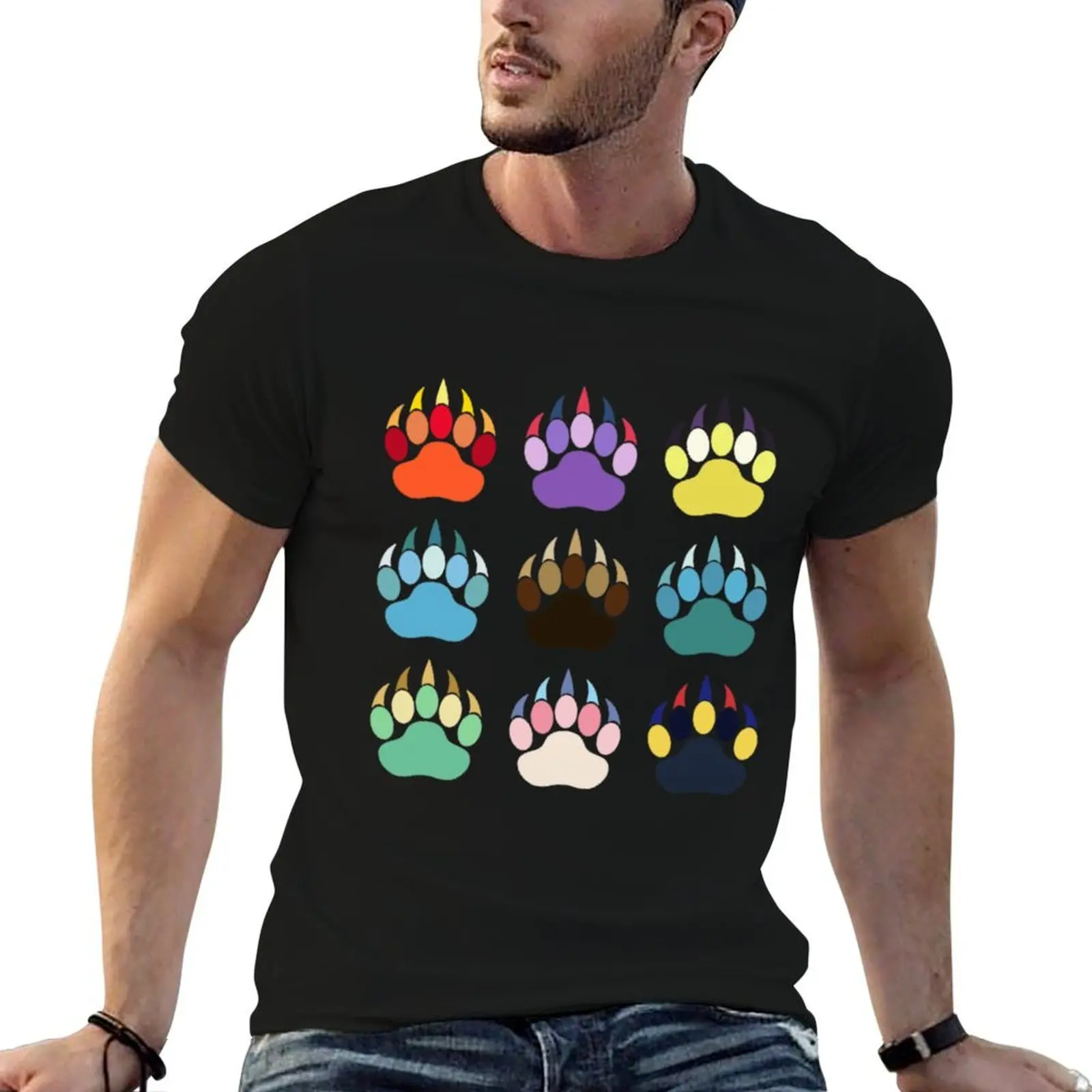 Evolution Paws (bold) T-Shirt valentines boutique clothes summer top plain t shirts men