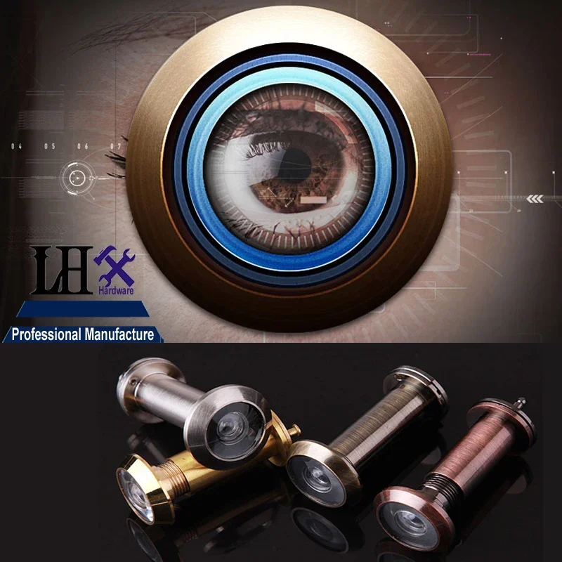 Door Peephole Viewers for Home Security 4 color 12mm Diameter 35-50mm Thickness Gate Hardware DIY YP291 h