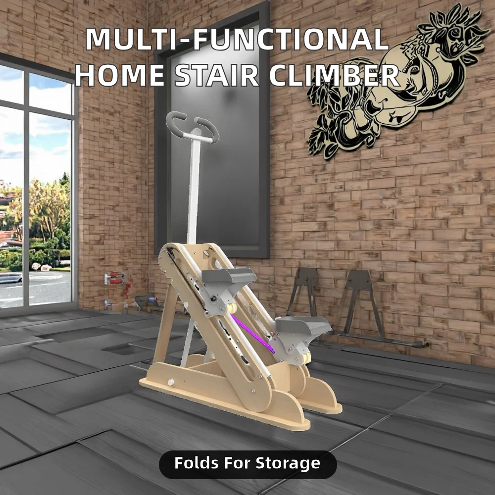 Home Indoor Multi-functional Foldable Stair Climbing Machine with All Wheel Drive-1 Year Warranty