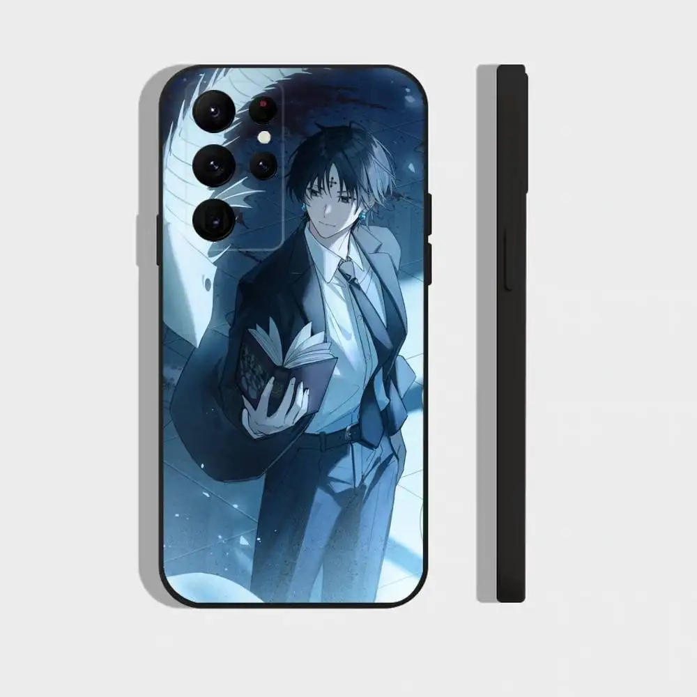 Funda de teléfono de dibujos animados K-Kuroro L-Lucilfer para Samsung S25, S24, S23, S22, S21, S20, Ultra, Plus, FE, funda suave negra