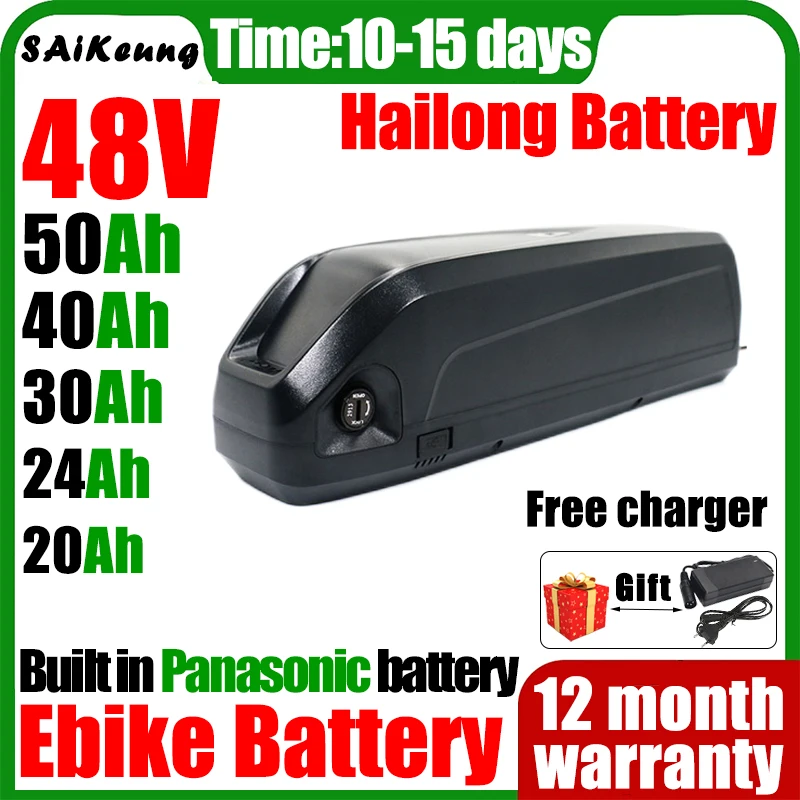 

Elektrische fiets Hailong Batterij 48V 50Ah 40Ah 30ah Batterij Bafang Motor Ebike Fiets 1500W 750W 500W 350W 250W Conversie Kit