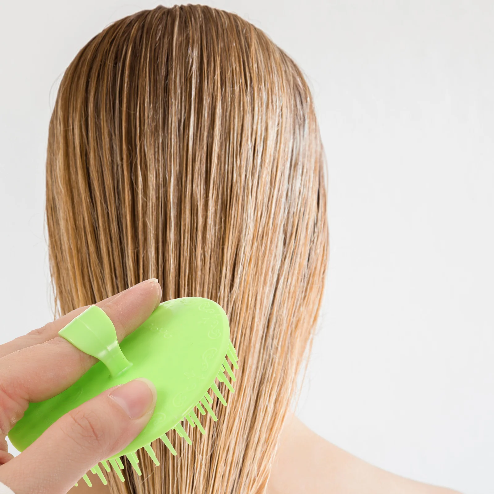 

6 шт., щетка для массажа кожи головы, маленькая щетка для шампуня для отшелушивания волос, нежный массажер против зуда кожи головы для кровообращения