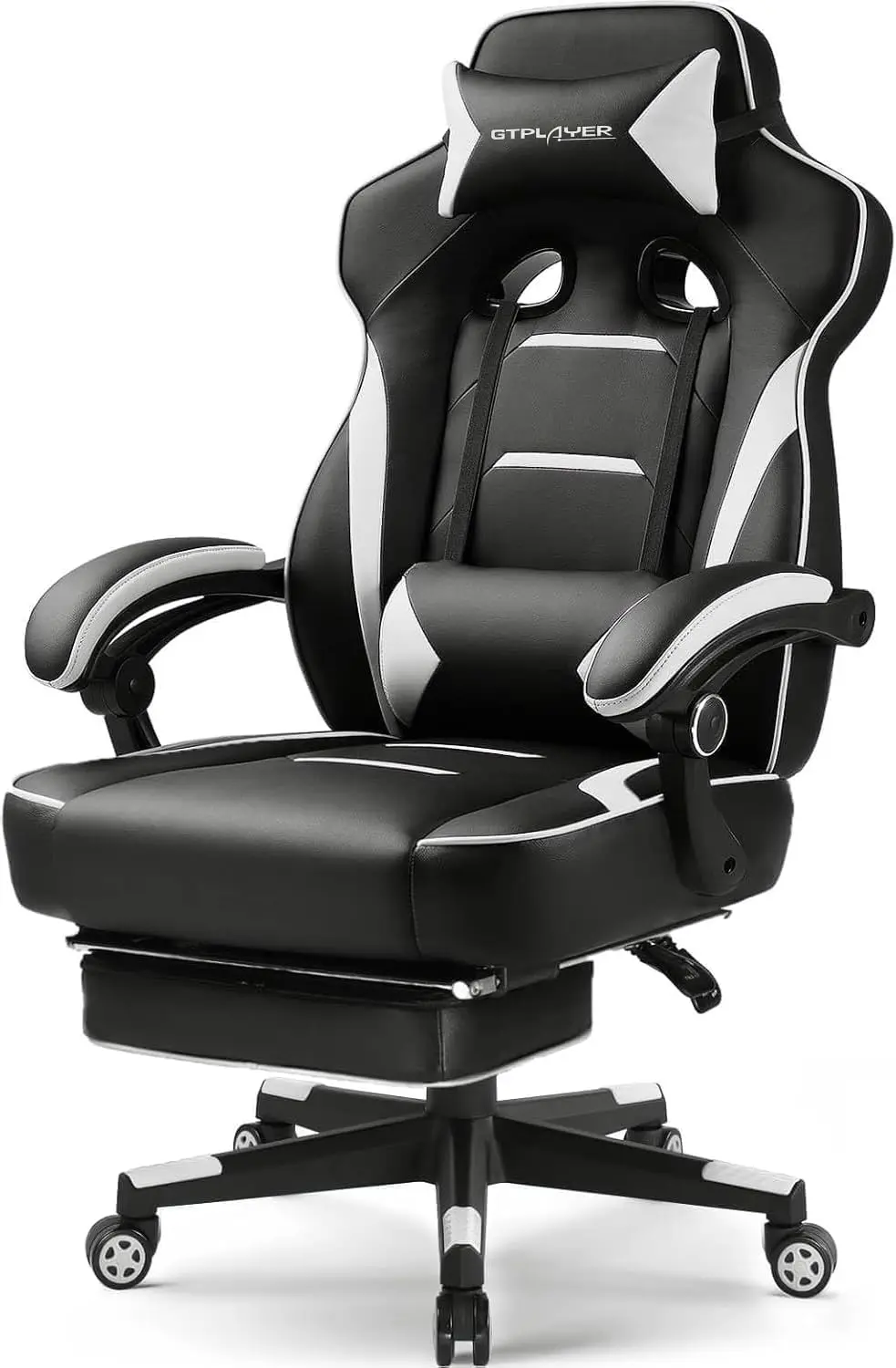

Gaming Chair, Ergonomic Office Computer Chair with Footrest, 350Lb Heavy Duty for Adults, High Back Lumbar Support, Swivel Seat