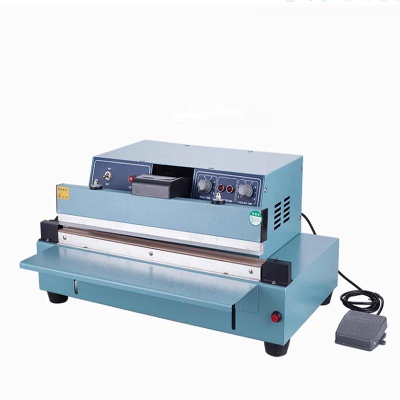 110V Desktop Semi-automatic Heat Sealing Machine Automatic Pedal Sealing Machine Plastic Aluminum Foil Bag Edge Sealing Machine