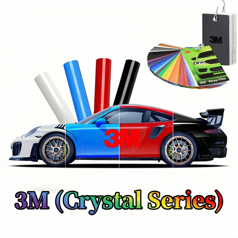 

3M Car Color Change Film (Crystal Series) High-quality PET material, easily change colors, free shipping worldwide