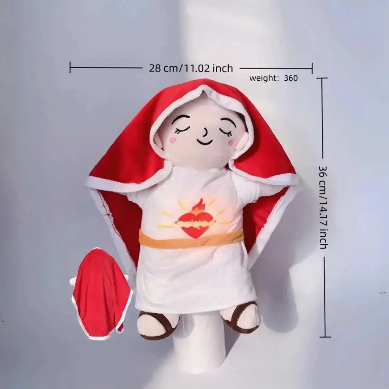 

Luminous Virgin Mary Plush Doll – Glowing Sacred Heart Soft Religious Toy for Catholics & Kids, Perfect Gift for Faith & Comfort