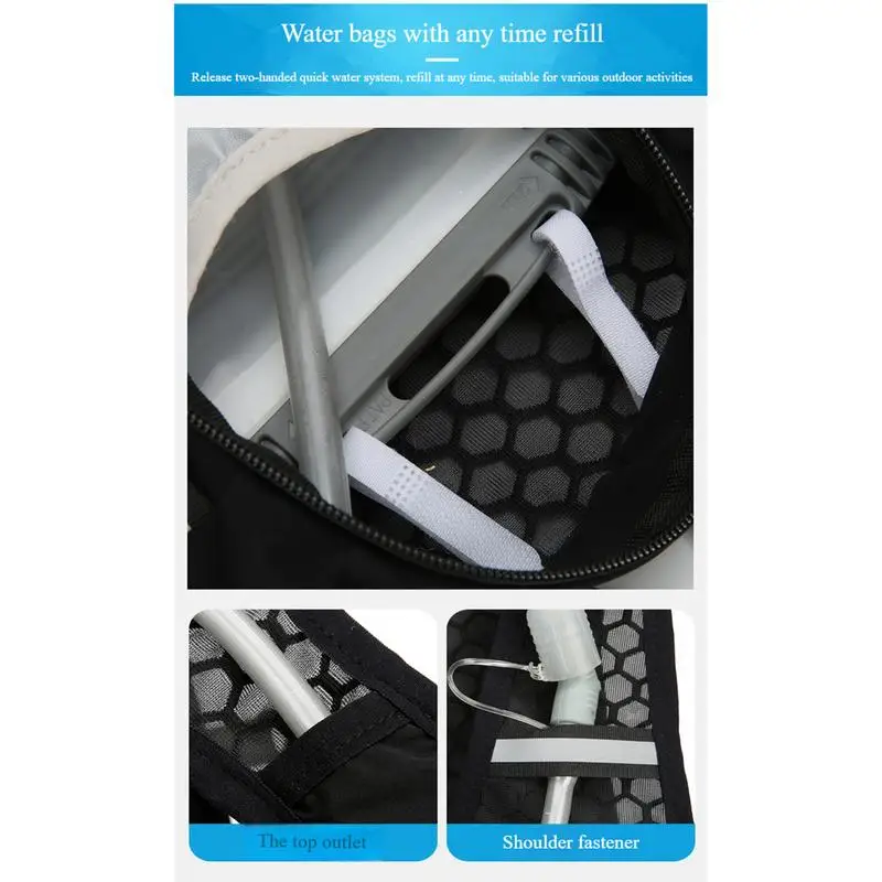 

Hydration Vest Reflective Strips Adjustable Hydration Vest Cycling Water Pack For Hiking Cycling Mountain Climbing Jogging