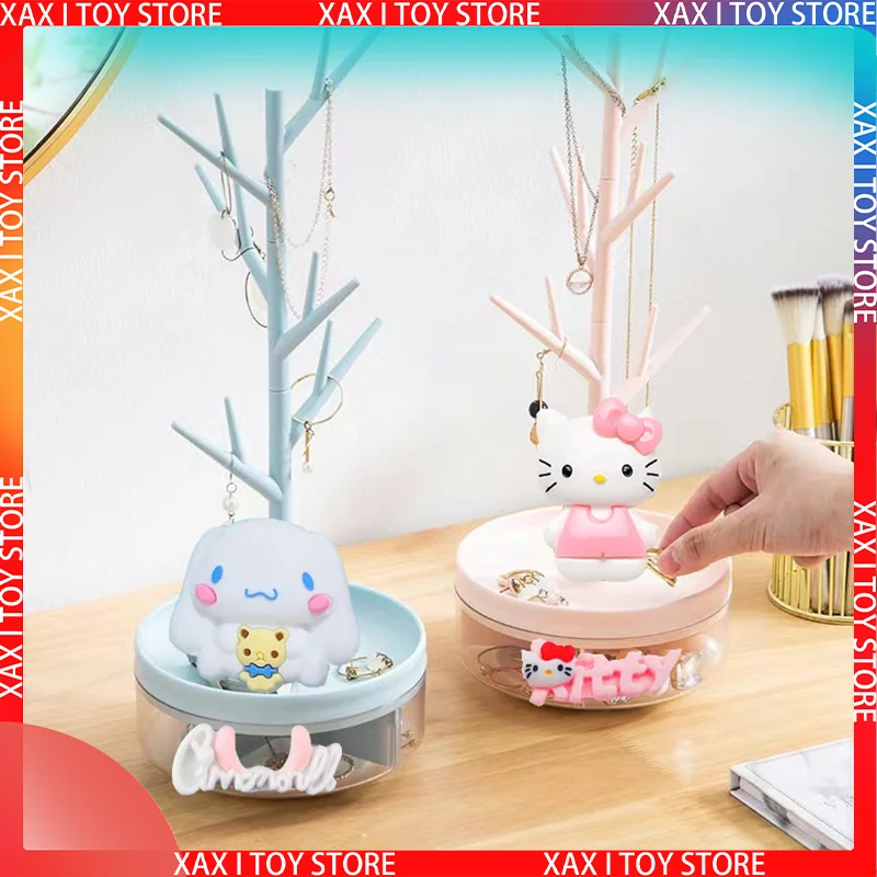 

Новинка Оригинальная шкатулка для украшений Sanrio из аниме «Моя Мелодия» Kuromi, разнообразное ожерелье, стеллаж для хранения, подарок