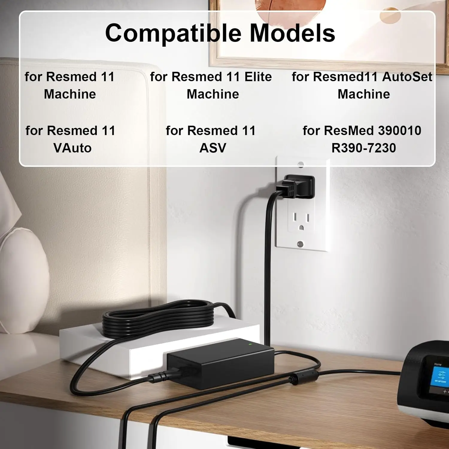 Für Resmed AirSense 10/11 DC-Konverter, DC-Adapter 12V-24V Autoladegerät für Airsense 11/10 Netzteile 65W ResMed AirSense – Detail 11