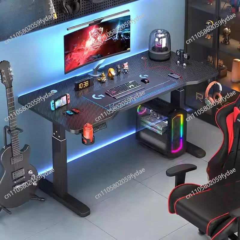 

Компьютерный стол из массива дерева с электроприводом для дома, игровой стол для офиса и учебы с утолщенной столешницей