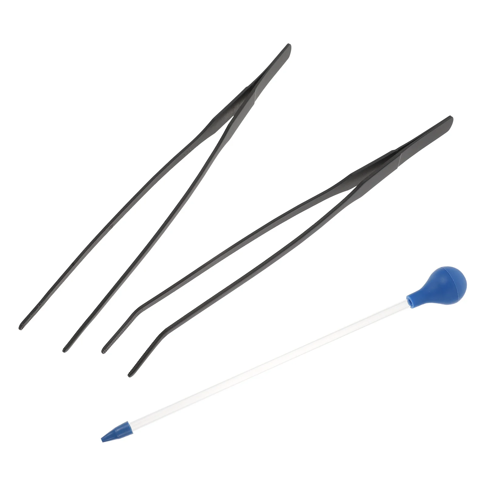 

1Set Fish Tank Feeding Tool Acrylic Stainless Steel Aquarium Coral Feeder Tweezers Cleaner Water Cleaner Fish Tank Waste Remover