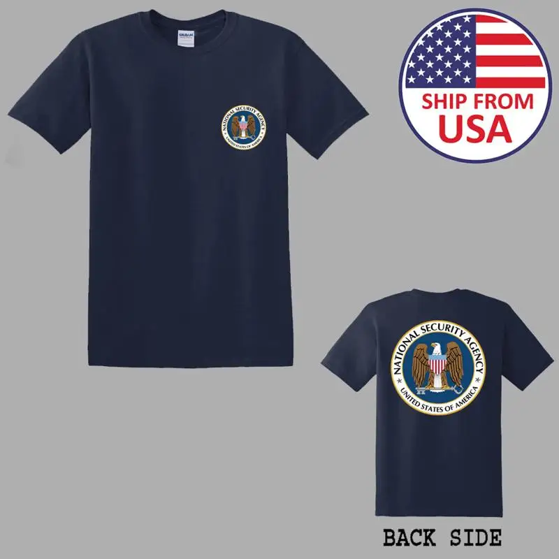 Nsa National Security Agency Monitired Device Men'S Navy Size S 5Xl T shirt