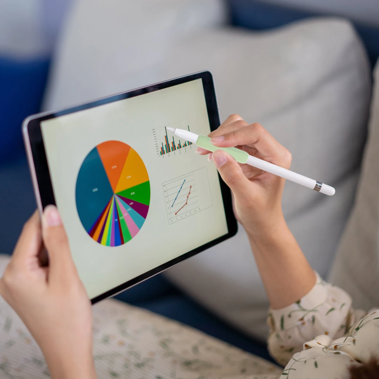 

3Pcs Soft Silicone Stylus Grip Holder Protective Cover for Pencil 1St 2Nd Generation Non-Slip Ergonomic Design Desk Stable