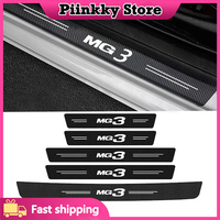 for MG 3 MG3 Logo Car Door Sill Protector Plate Rear Trunk Bumper Strips Threshold Stickers Anti Scratch Covers