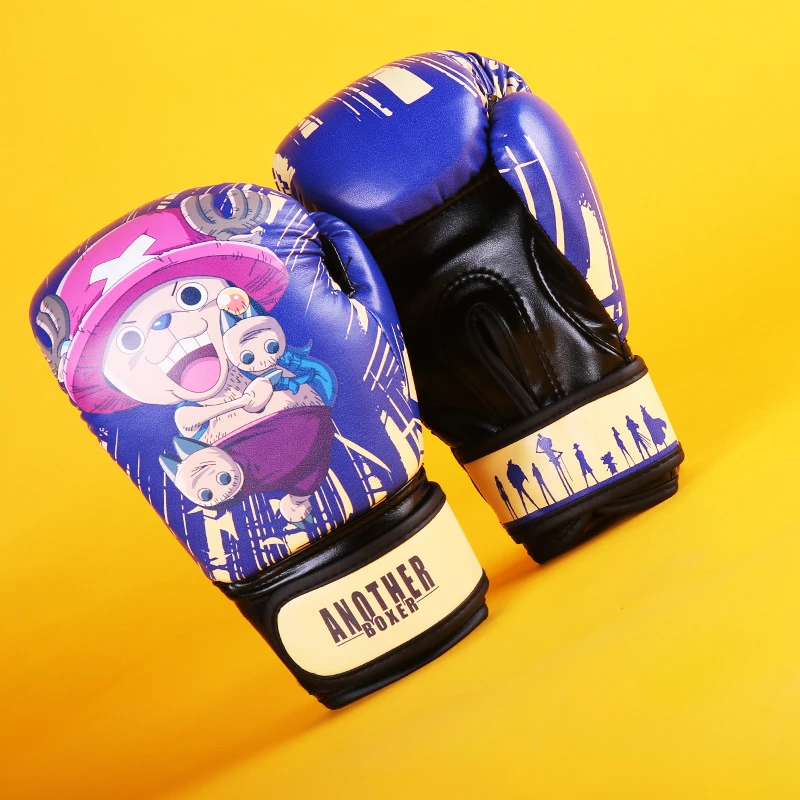 Kids Multi Color Printed Boxing Gloves Fight Kickboxing Training Equipment Boys Girls PU Muay Thai Taekwondo Boxing Gloves