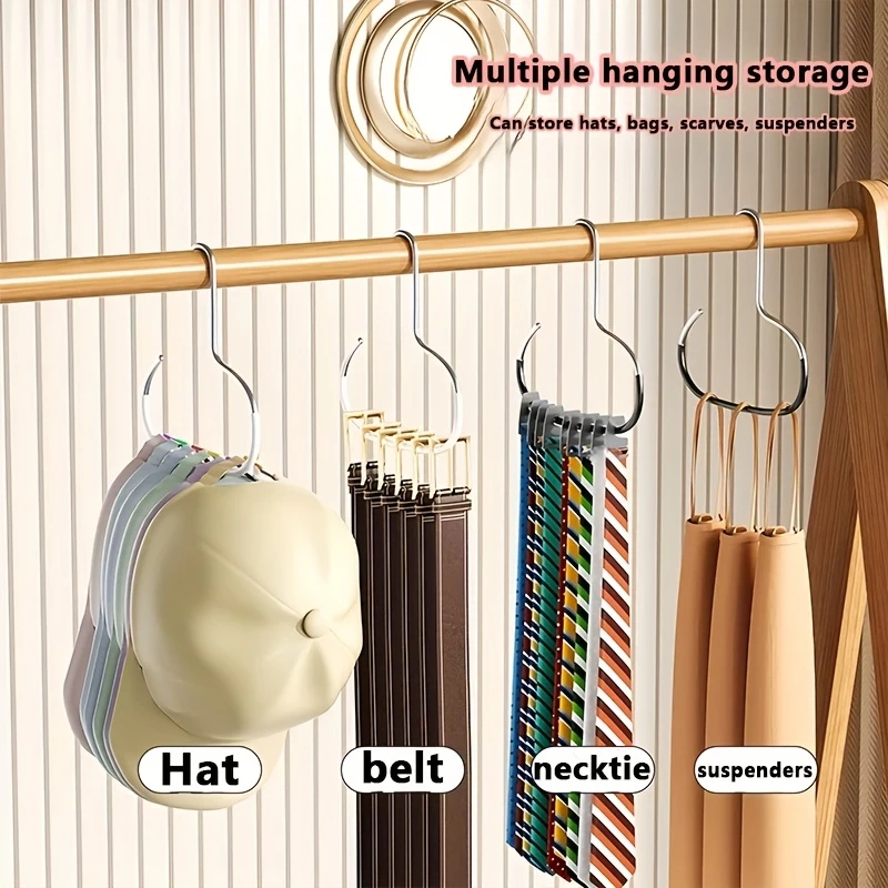 4/16pcs multifunctional anti slip metal circular hook for underwear drying rack, bathroom bedroom wardrobe hook