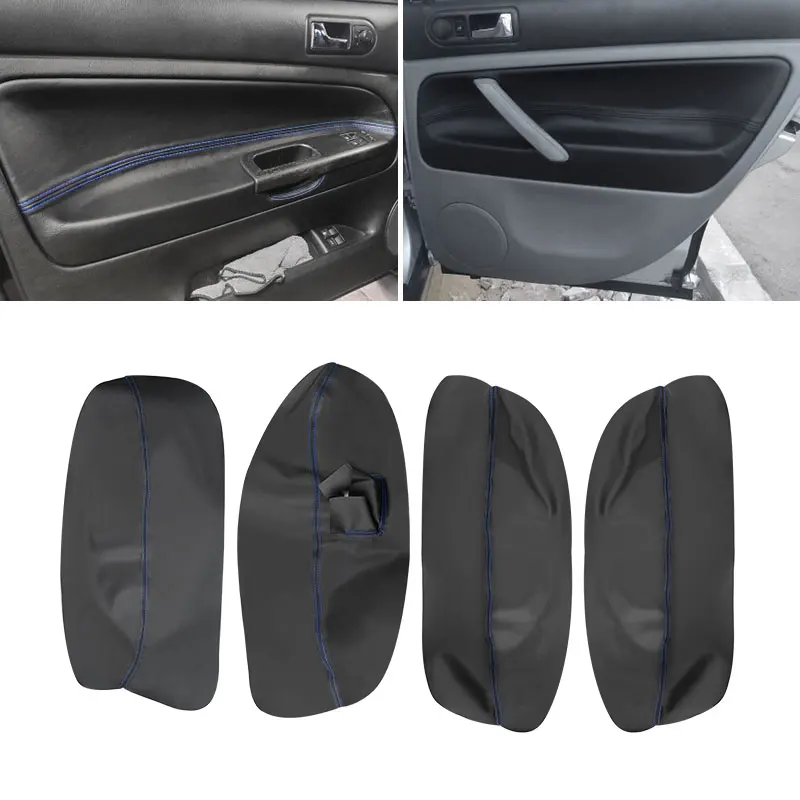 

only LHD 4 Doors Car Soft Leather Armrest Cover For VW Passat B5 1998 1999 2000 2001 2002 2003 2004 2005 Door Armrest Panel Trim