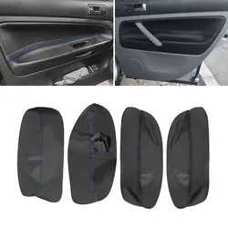 only LHD 4 Doors Car Soft Leather Armrest Cover For VW Passat B5 1998 1999 2000 2001 2002 2003 2004 2005 Door Armrest Panel Trim