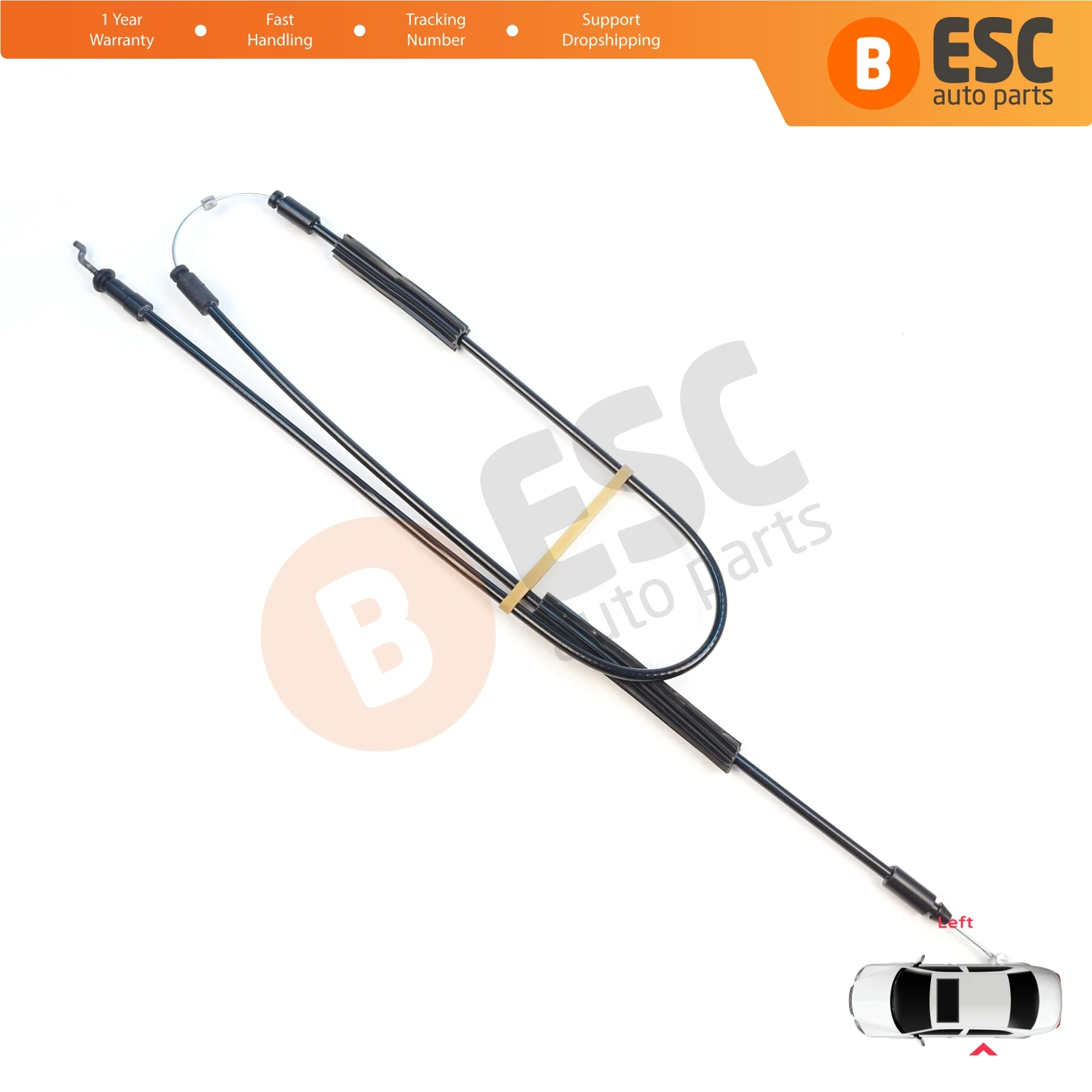 BDP1601 Linker Schuifdeur Buitenste Ontgrendelingskabel voor Fiat Doblo MK2 263 Opel Combo 51892698