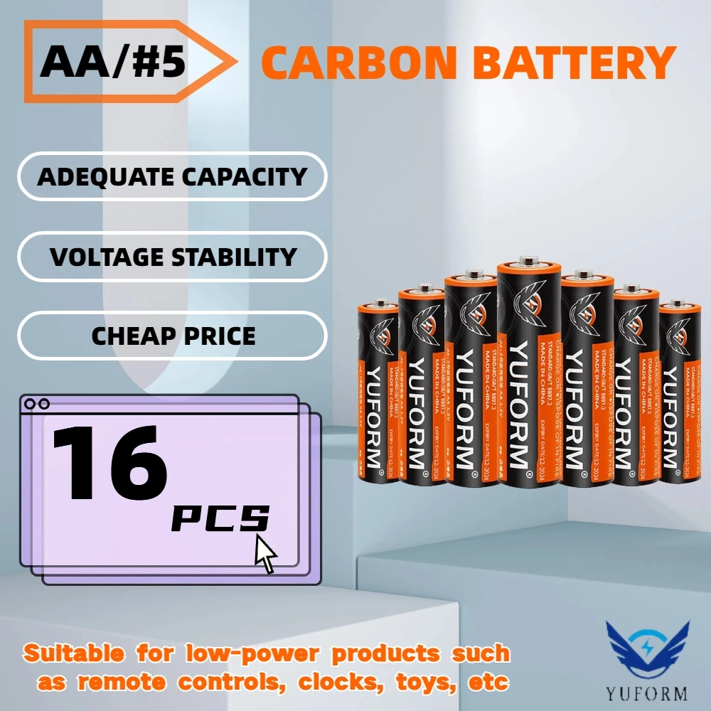16PCS 1.5V AA/#5 Di…