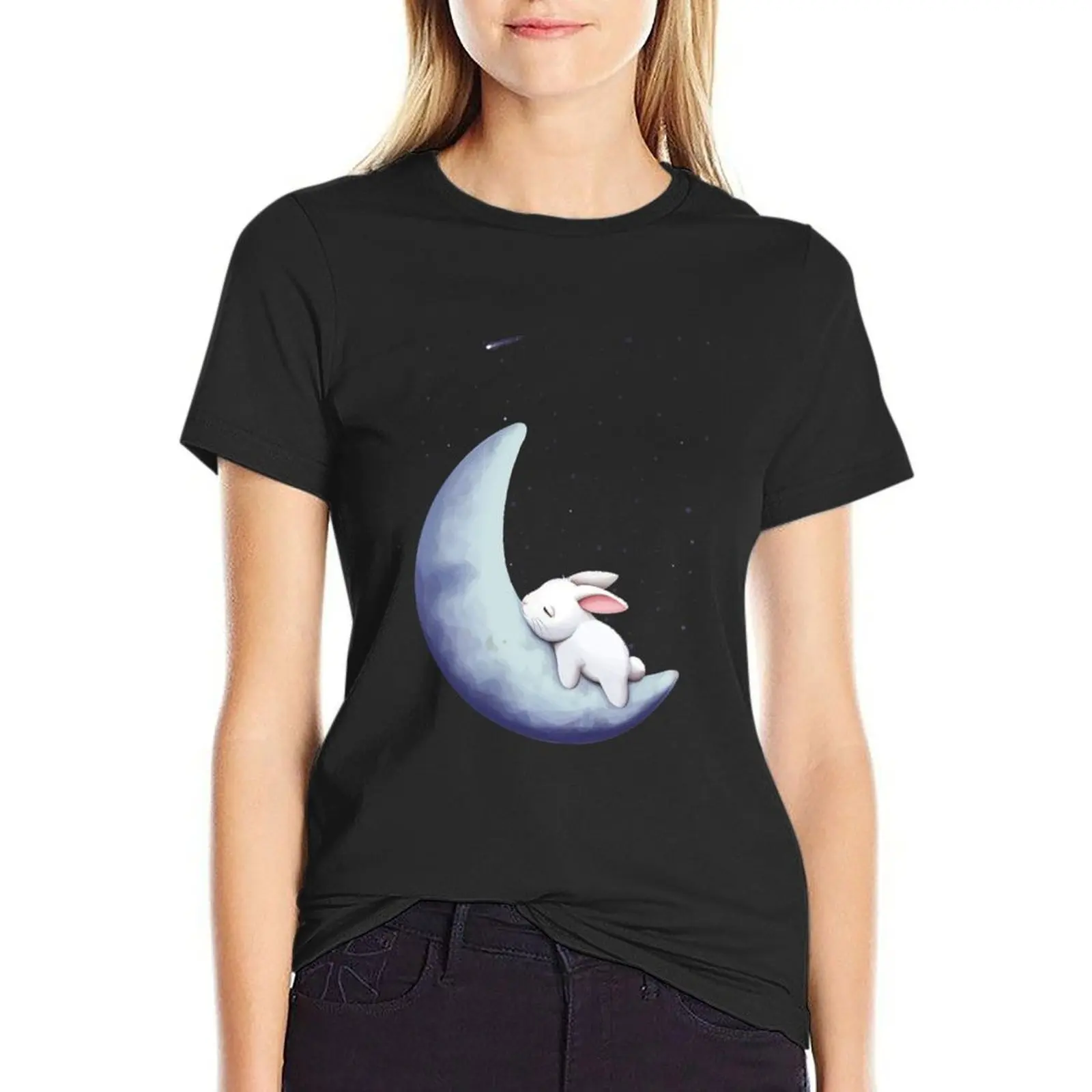 

Moon T-Shirt animal print shirt for girls sublime T-shirt Women