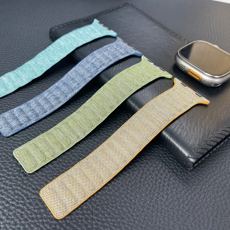 Denim Magnetic Strap For Apple Watch Series 11 10 9 SE 3 46mm 42mm 45mm 44mm 40mm 38mm 41mm Bracelet For iWatch Ultra 3 2 1 49mm