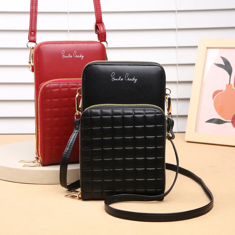 

New Large-capacity Multi-functional Solid Color Fashion Simple Shoulder Bag Bag Crossbody Mobile Phone Bag Women