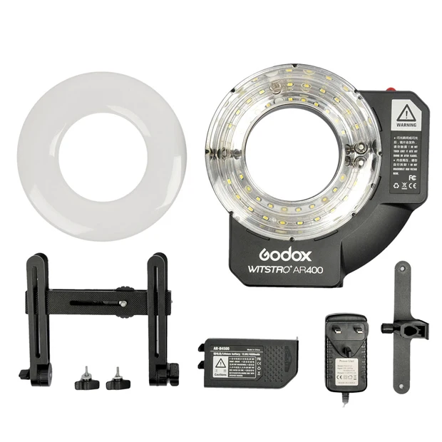 Godox Witstro AR400 400WS Ring Flash Speedlite Light LED Video