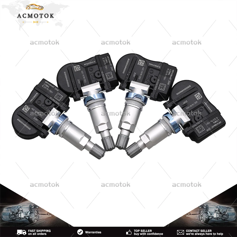 

Set Of 4 TPMS 8060004ARX0000 For AION IA5 S MAX HYCAN 007 Trumpchi EMKOO ES9 GS4 PHEV M6 PRO Tire Pressure System Sensor 433Mhz