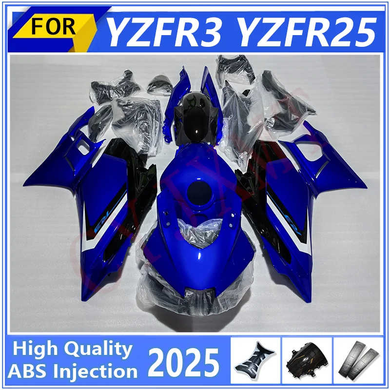 Motorcycle Fairing Kit For YAMAHA YZFR3 YZF R3 R25 2025 ABS Injection Fairings YZF-R3 YZFR25 25 Bodyframe Cover Moto Panel Parts