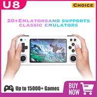 U8 Open Source Retro Handheld Video Game Console 4.0 Inch IPS Screen 128GB Portable Pocket Linux System with Thousands of Built-