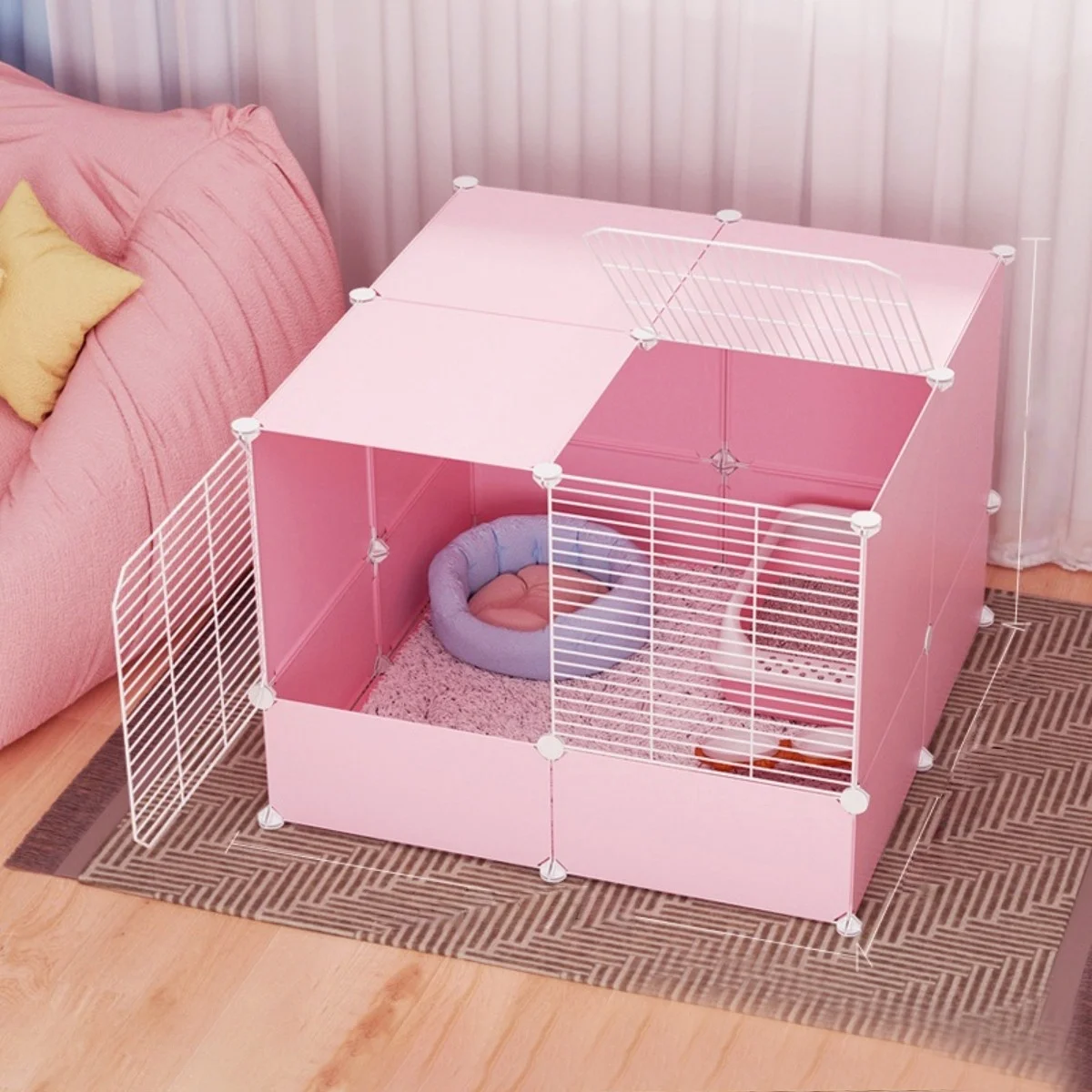 Maison pour chat, chaude en hiver, adaptée à toutes les saisons, lit pour chaton semi-fermé, maison, Villa, maison pour chien, fournitures pour animaux de compagnie