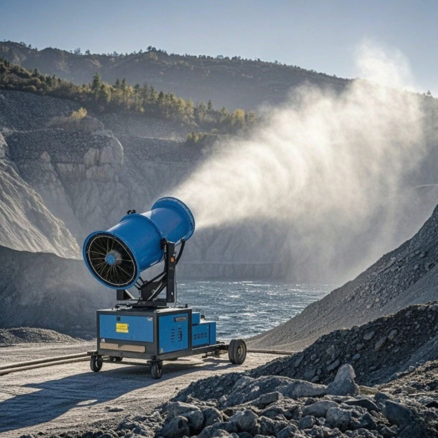 Customized Dust Suppression Fog Cannon for Wide Applications Quarries Coal Washing Plants and Urban Greening Mist Cannon Machine