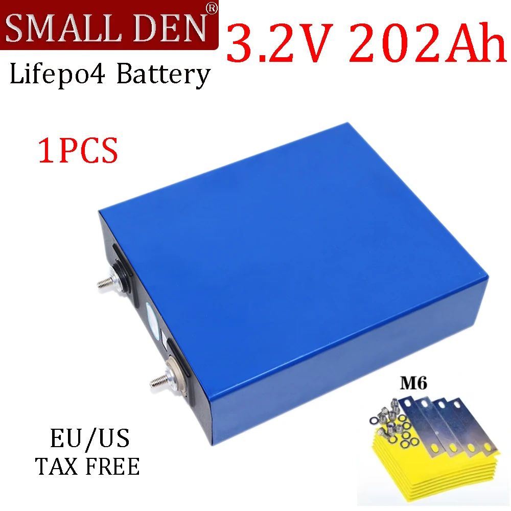 

1PCS LiFePO4 battery rechargeable, 3.2v, 200Ah, 202Ah, 12v, 24v, rv invertor, solar golf cart, celerity ferroelectric power, DIY