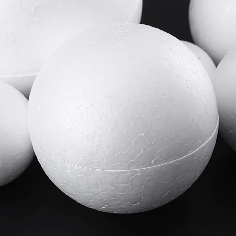 

36pcs 6.3Cm White Foam Ball s Diy Craft For Christmas Winter New Year Decoration Painting Coloring Project Ornament Prop