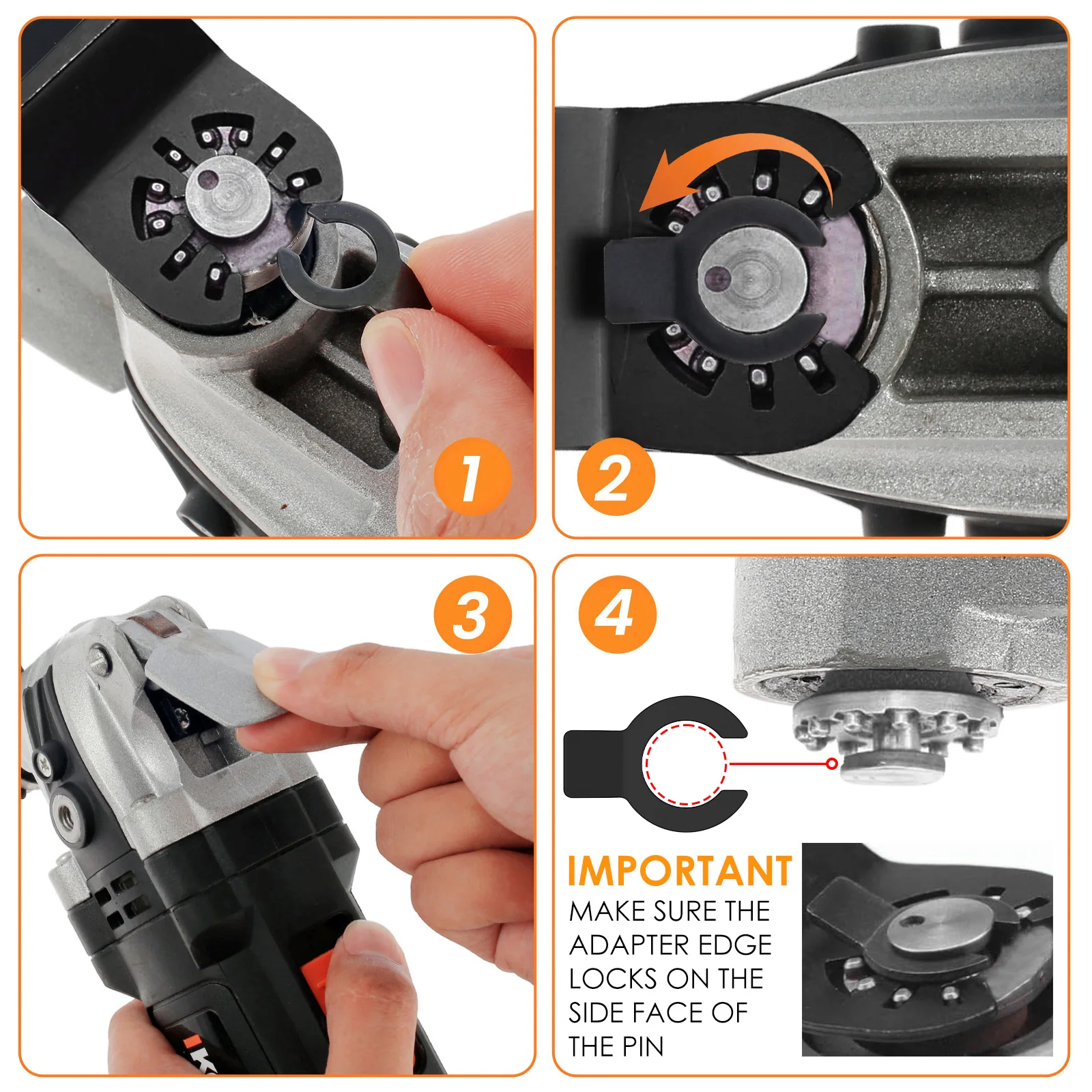 Titanium Oscillating Saw Multi Tool Blades Kit Plunge Cutting Multitool Blades for Metal Wood Nails Screws Plastic Cutting view 5