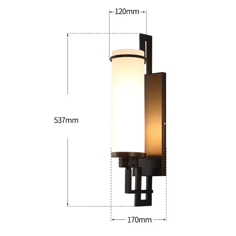 

Modern Simple New Chinese Style Wall Lamp Hotel Project Teahouse Model Room Corridor Corridor Lamps Living Room Bedroom Lighting
