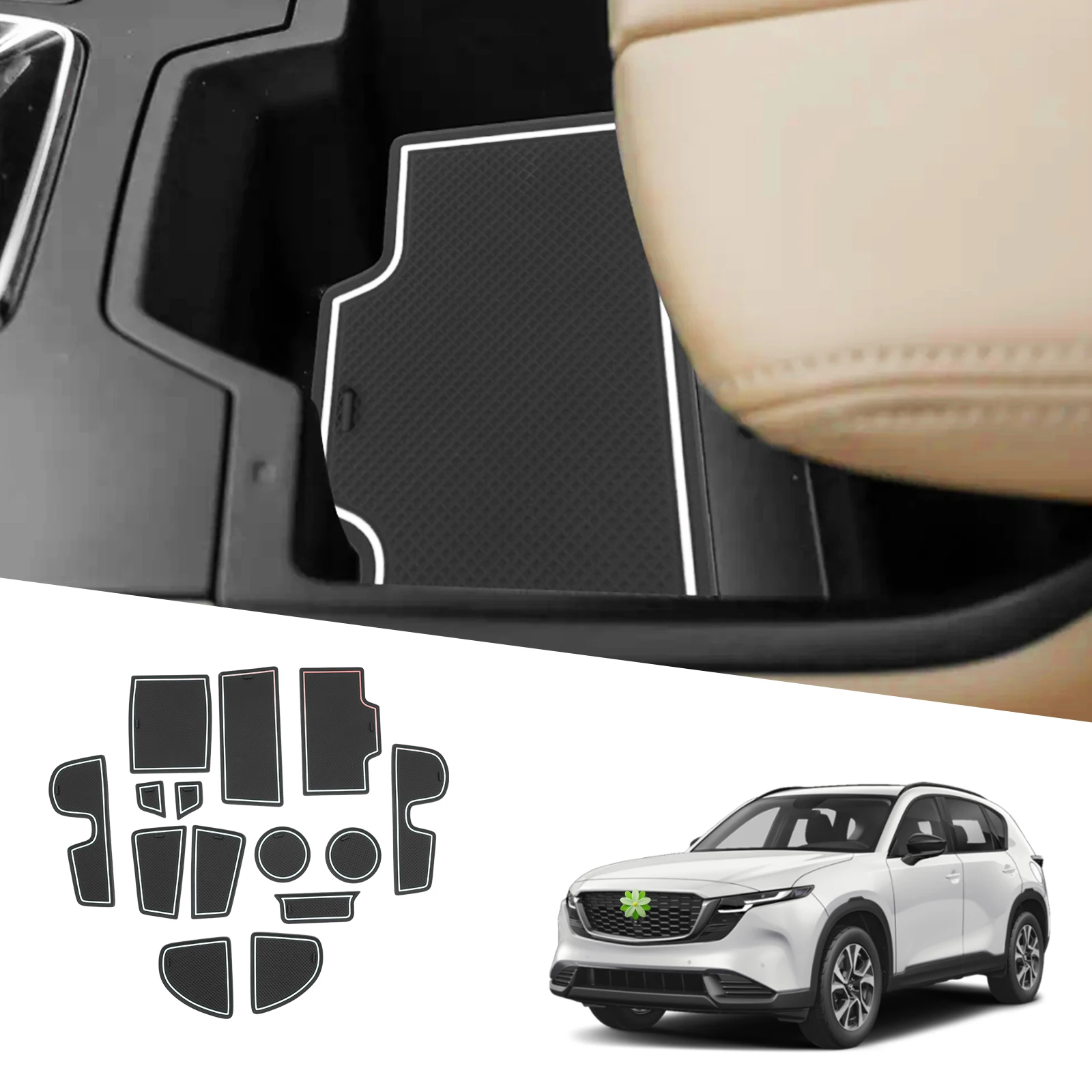 LFOTPP Türrillenmatte für 2026 Mazda CX-5 LHD Rutschfeste Türlückenmatten Mazda CX-5 Auto-Innenausstattung Mazda CX-5 Zubehör – Detail 8