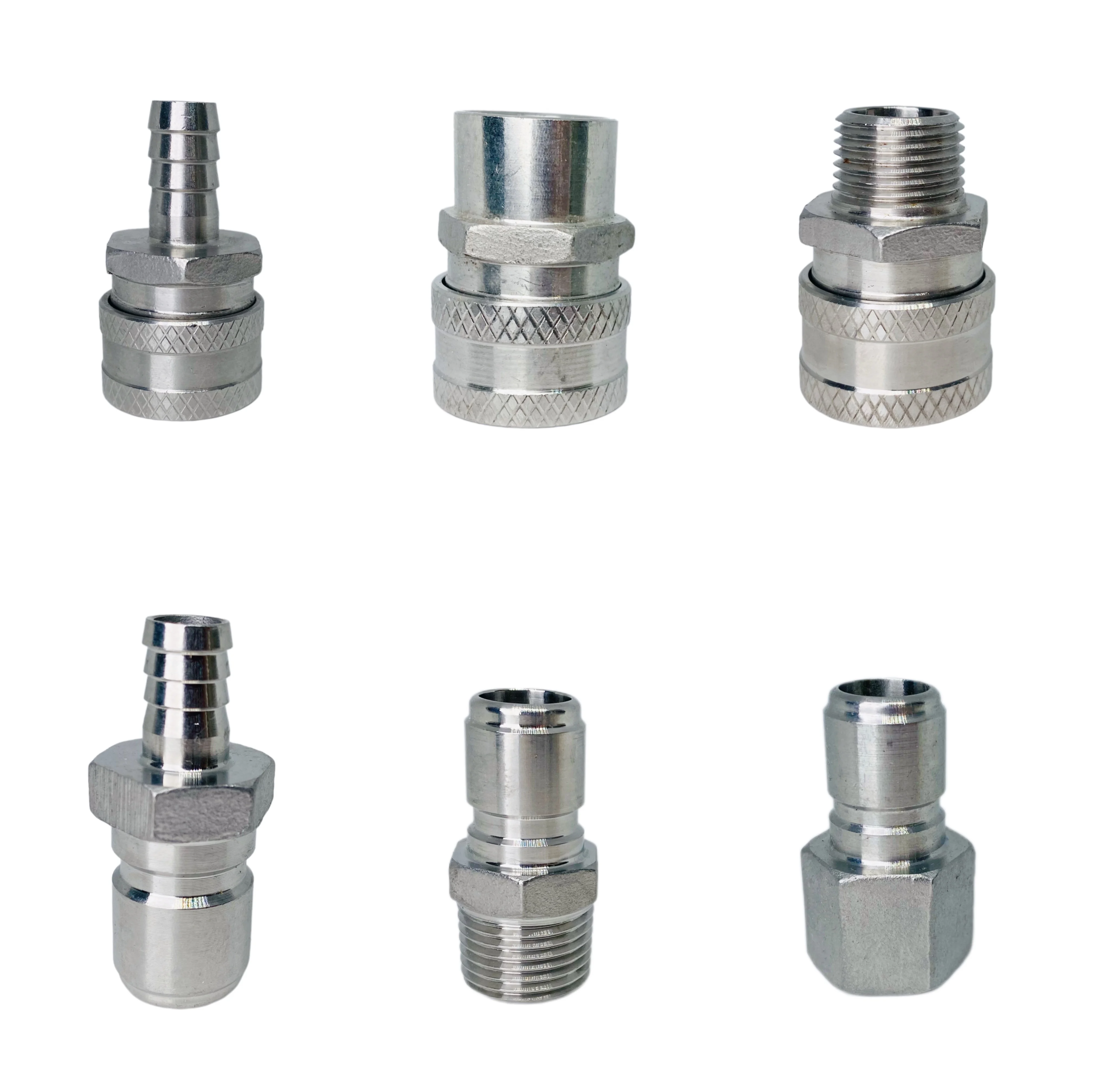 304 Stainless Steel Quick Disconnect Set Homebrew Fitting Connector Home Brewing Beer Pump Wort Chiller Equipment