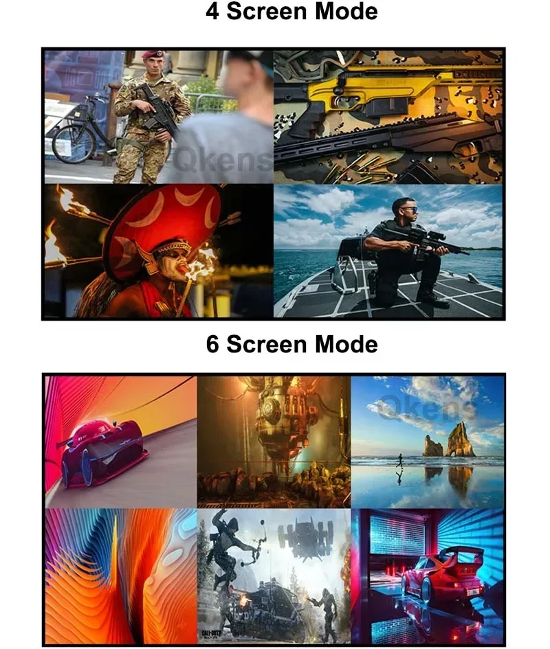 1080P 16x1 HDMI Multiviewer Quad Screen Segmentation Multi-viewer Seamless Switch 16 Channel Display on 1 TV Monitor F Camera PC