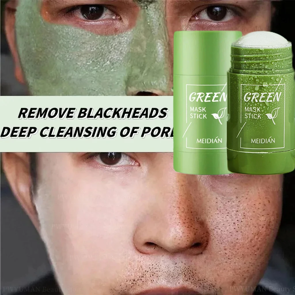 Remove Blackhead Original Green Tea Solid Mask Cleansing Stick Mask Facial Dispel Acne Blemish Shrink Pores Korean Skin Care 40g