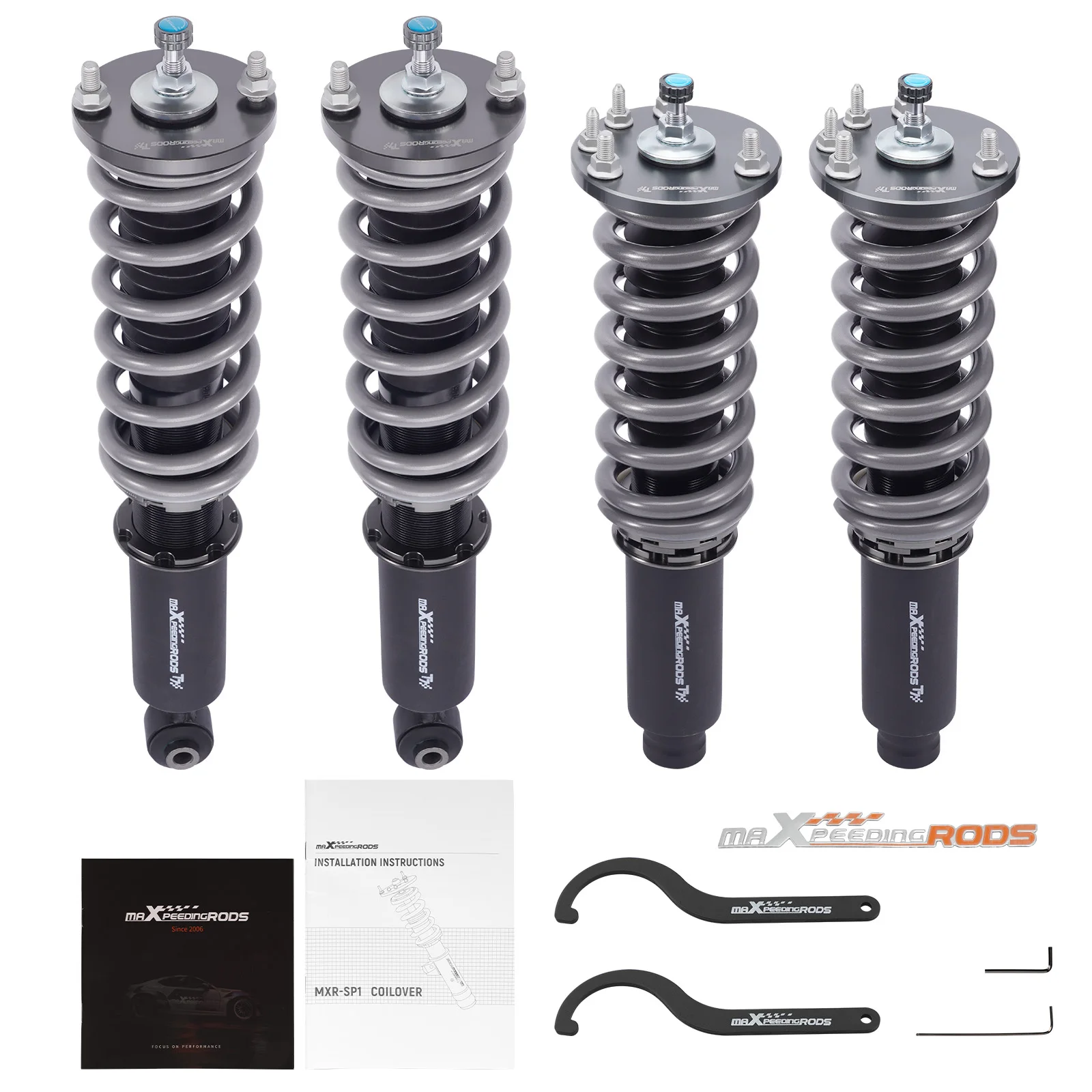 MaXpeedingrods T7 Coilovers 24 Way Damper Suspension Kit for Honda Accord 1998-2002 Acura TL CL II 1999-2003