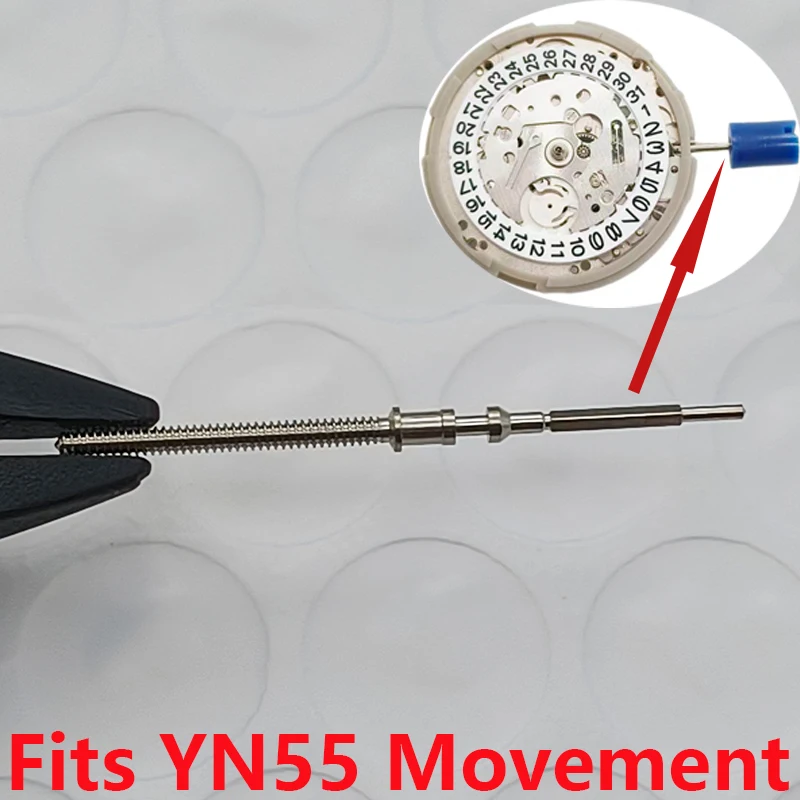 

2/4pcs YN55 YN56 Movement Men Watches Crown Stem Fits YN55 YN56 Movement Watch Repair Watch Crown Stem Parts