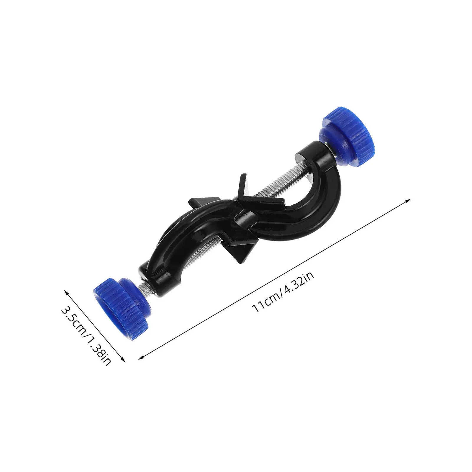 4Pcs Aluminum Clamp for Lab Retort Stand Heavy Duty Spray Coated Corrosion Resistant Large Size Rod Tube Flask Holder