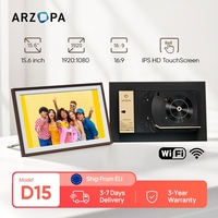 ARZOPA 15.6 Inch 1920 x 1080 FHD IPS Electronic Digital Picture Frame Touchscreen Instant Transfer Photos Videos for Gift D15