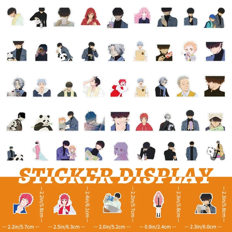 50/30/10 PCS New Popular TV Cartoons 2D Characters Decorative Mobile Phone Stickers Stationery Stickers Stickers Art Aesthetic