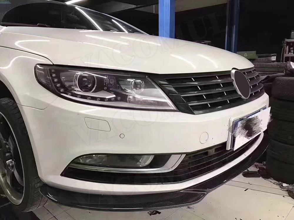 

Carbon Fiber Front Lip Spoiler for Volkswagen Passat CC Head Chin Shovel Bumper Guard Car Styling