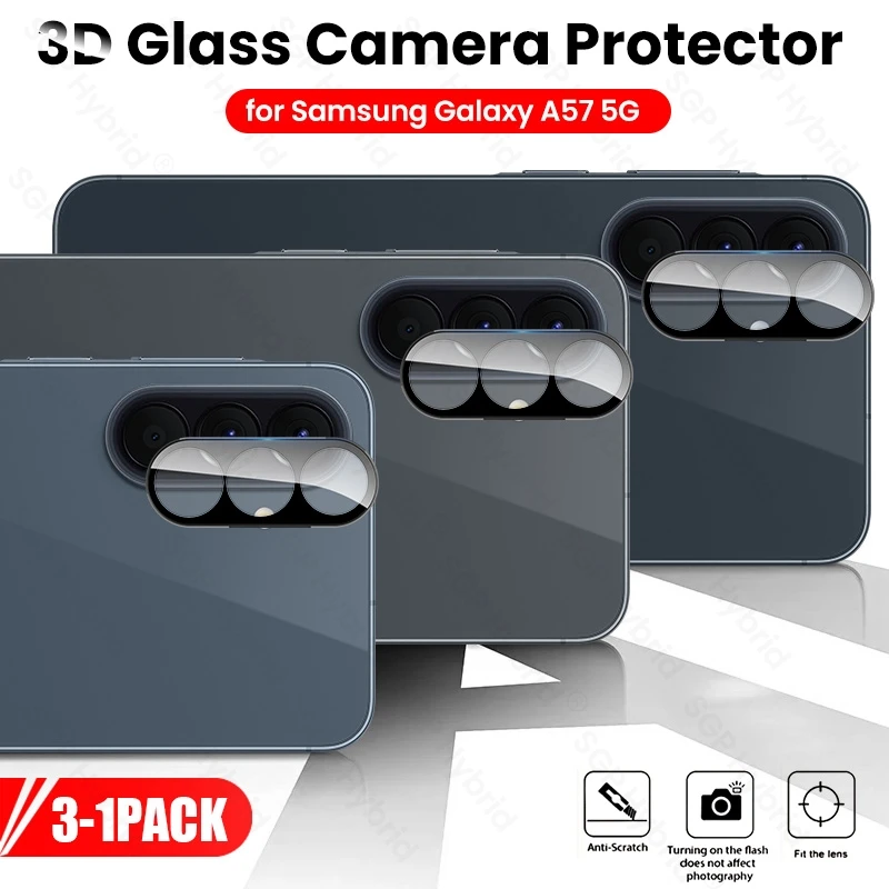 

Защитная пленка для камеры Samsung Galaxy A57 A37 5G, 3-1 шт., черная, 3D изогнутая, из закаленного стекла, 9H, для объектива Samsung A57 A37 57A 37A