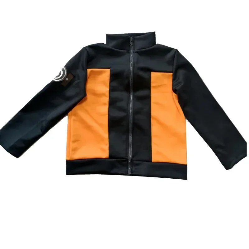 Bambini Uzumaki costume di Halloween Cosplay Ragazzi Ragazze Uzumaki Giacca Pantaloni Fascia Parrucca puntelli Bambino Uniforme Kunai Costume di Halloween